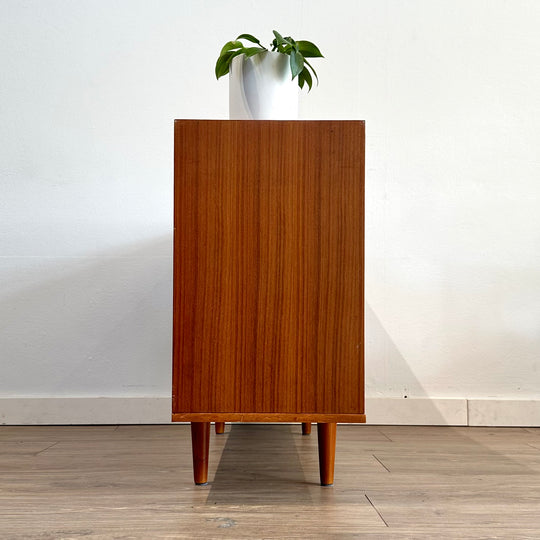 Mid Century Teak Sideboard LP Record Bookcase by Chiswell