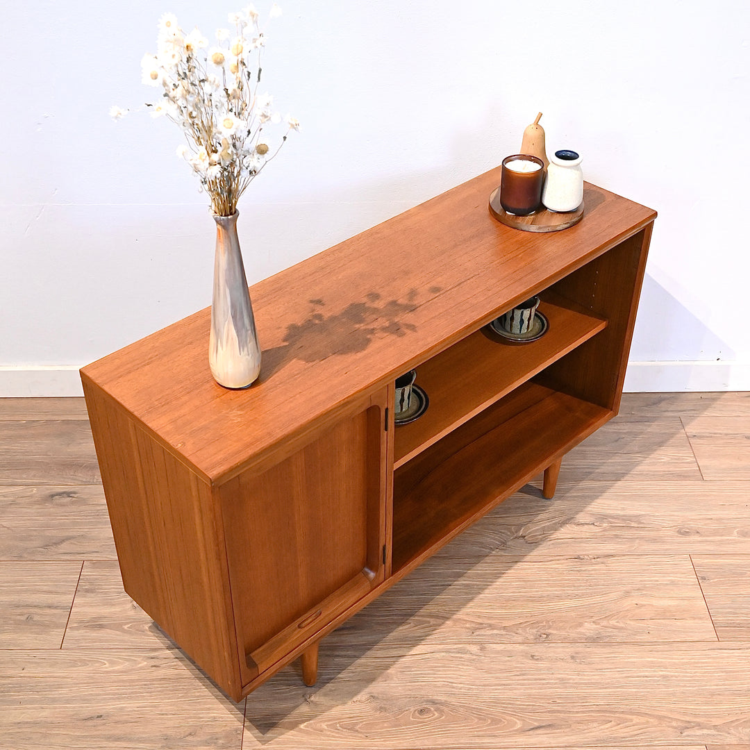 Mid Century Teak Sideboard LP Record Cabinet by Chiswell