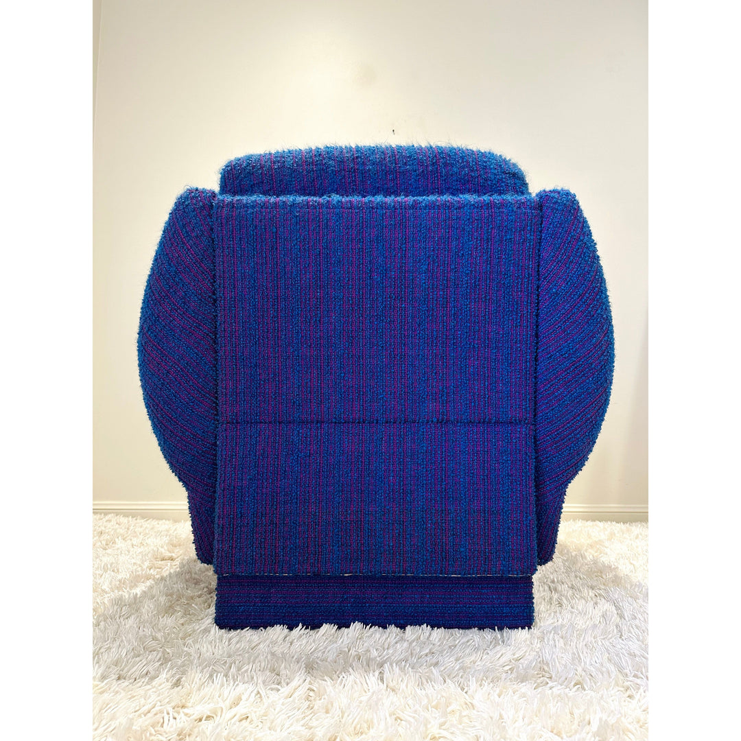 Mid Century Blue and Purple Single armchair by Parker Furniture