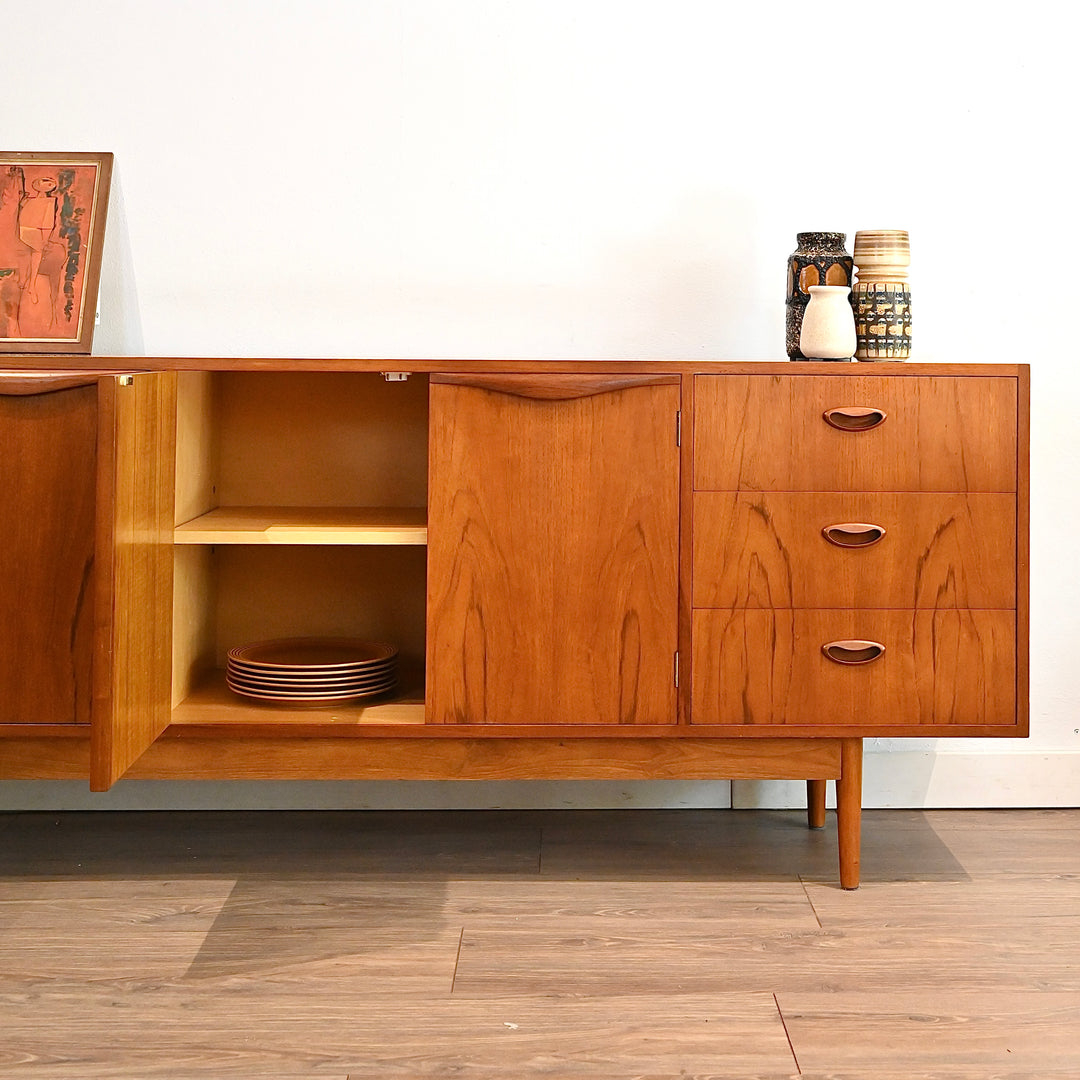 Mid Century Teak Sideboard LP Record Cabinet by Chiswell