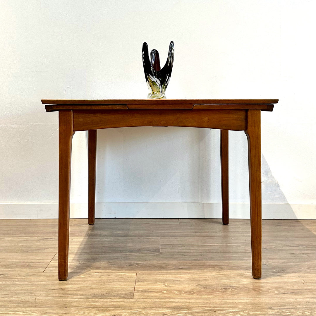 Mid Century Teak Extendable Dining Table by Fler