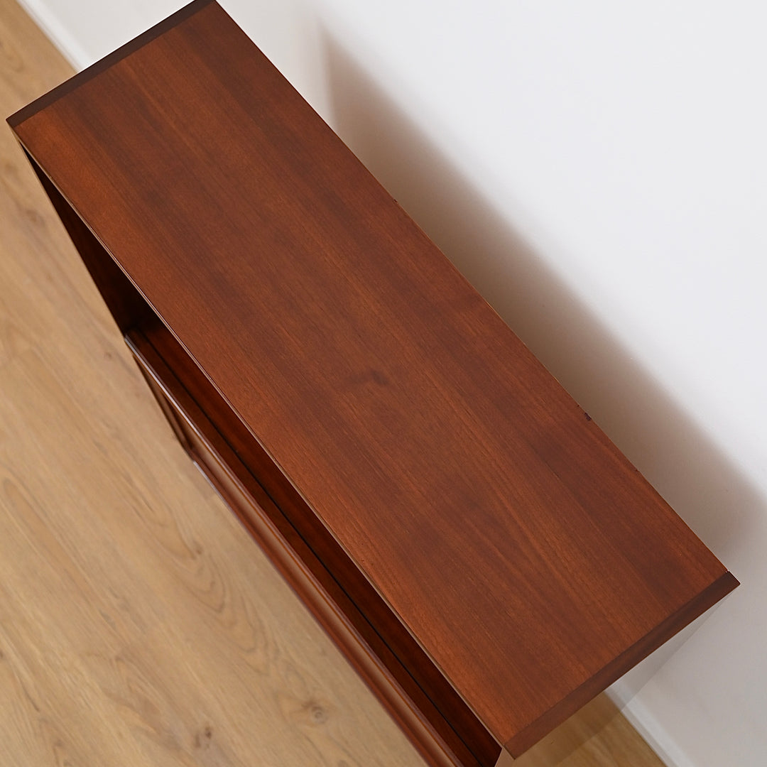 Parker Mid Century Walnut Sideboard Bookshelf Hall Cabinet