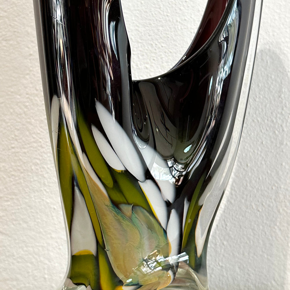 Mid Century Art Glass Vase