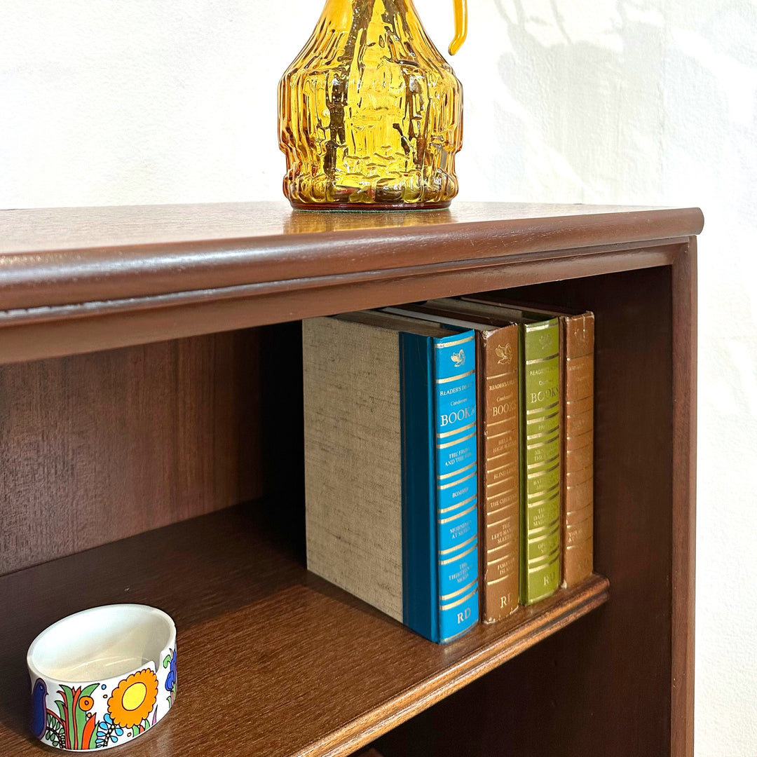 Mid Century Walnut Sideboard LP Record Bookcase by Chiswell