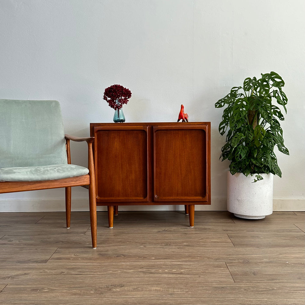 Mid Century Teak Sideboard Display LP Record Cabinet by Chiswell