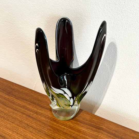 Mid Century Art Glass Vase