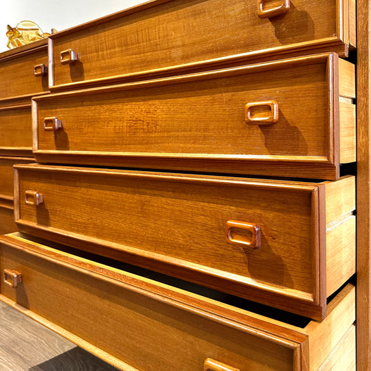 Parker Mid Century Teak Sideboard Dresser Drawers