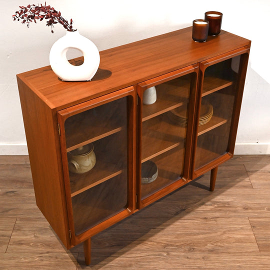 Mid Century Teak Sideboard Display Cabinet by Chiswell