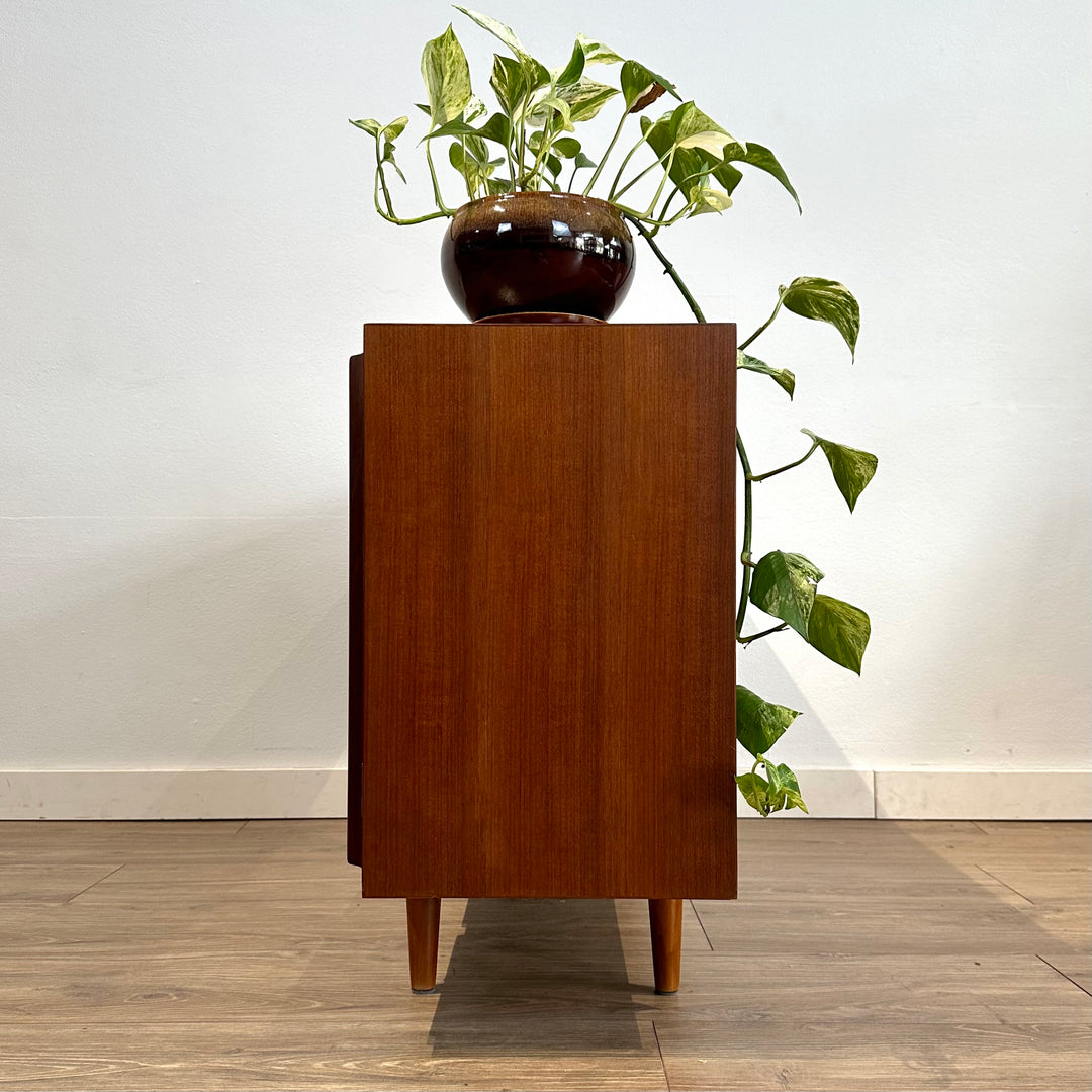 Mid Century Teak Sideboard LP Record Display Cabinet by Chiswell