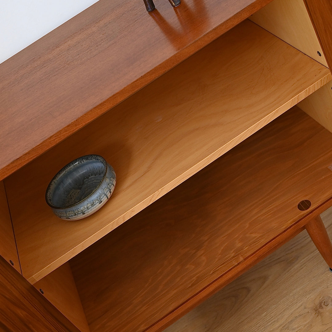 Mid Century Teak Sideboard LP Buffet Cabinet by Chiswell