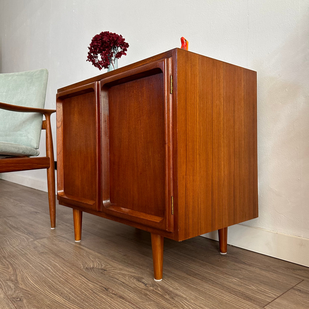 Mid Century Teak Sideboard Display LP Record Cabinet by Chiswell