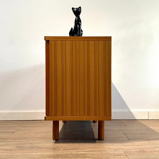 Mid Century Teak Sideboard LP Record Cabinet by Parker