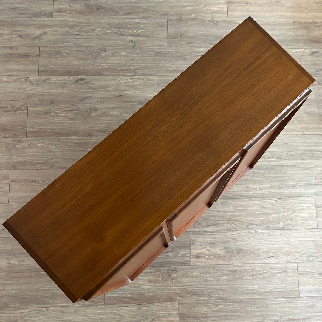 Mid Century Teak Sideboard Credenza Console by Chiswell