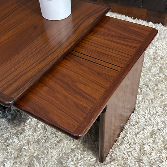 Mid Century Afra and Tobia Scarpa for B&b Italia Rosewood Nesting “Artona” Coffee Tables