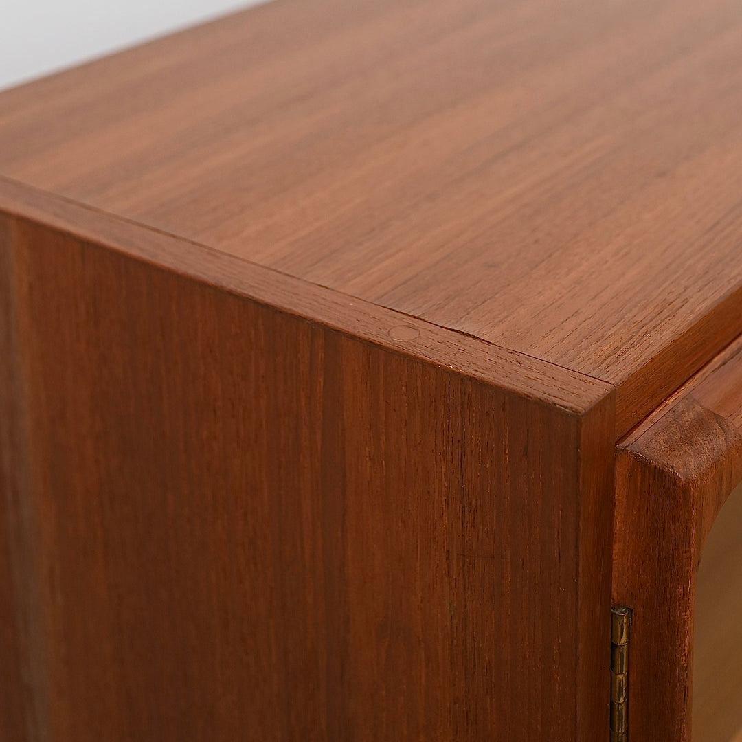 Mid Century a Teak Sideboard Glass Display Cabinet LP Record Cabinet by Chiswell