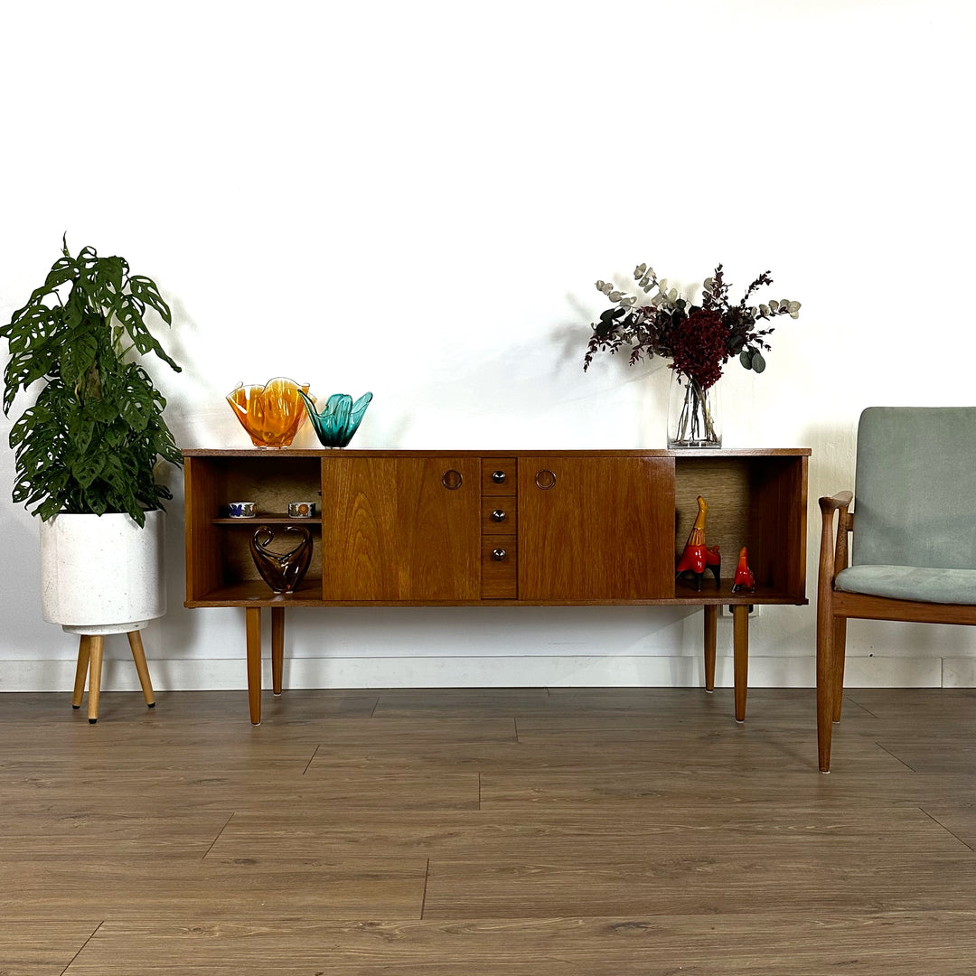 Mid Century Teak Sideboard Credenza by Avalon UK