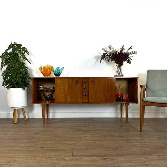 Mid Century Teak Sideboard Credenza by Avalon UK