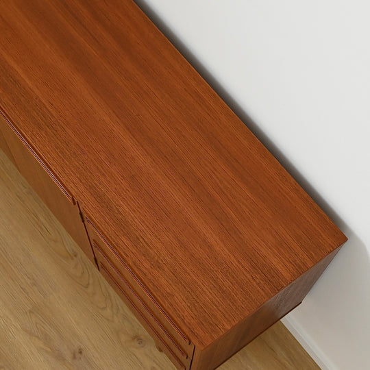 Mid Century Teak Sideboard LP Record Cabinet by Wrightbilt