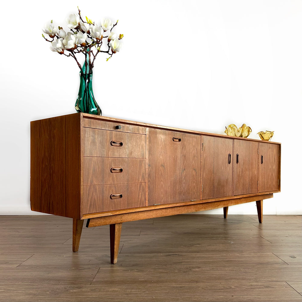 Mid Century Sideboard Credenza LP Record Cabinet