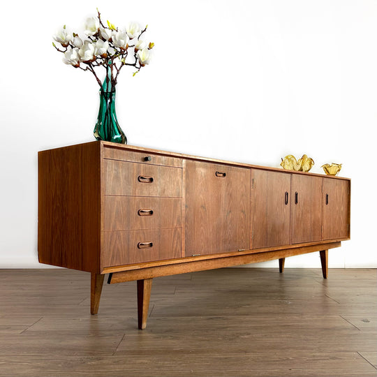 Mid Century Sideboard Credenza LP Record Cabinet