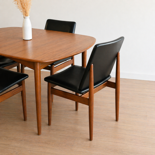 [PRE-ORDER – 20% DEPOSIT] 4x Parker Teak Mid Century 'Ballarat' Dining Chairs