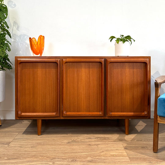 Mid Century Teak Sideboard LP Record Cabinet by Chiswell