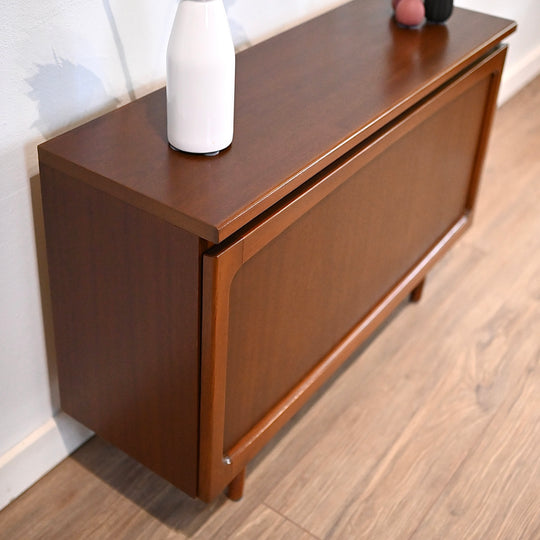 Mid Century Walnut Sideboard Cabinet by Noblett