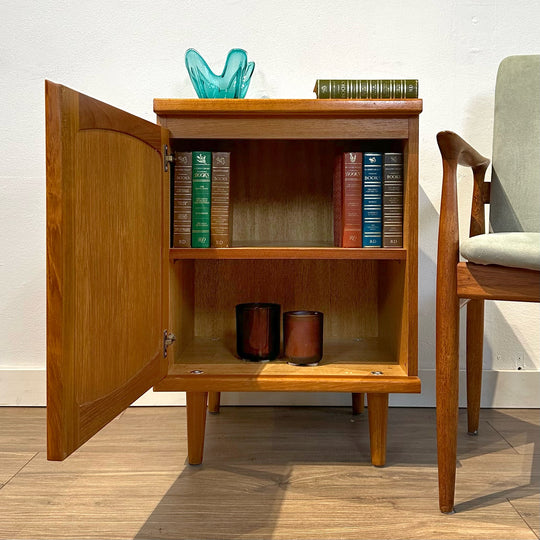 Mid Century Sideboard LP Record Cabinet Bedside Table by Noblett