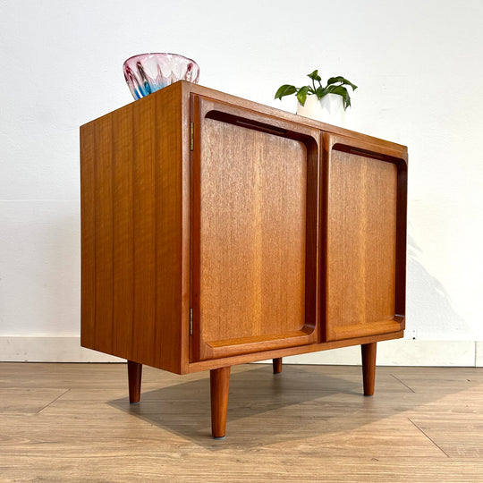 Mid Century Teak Sideboard LP Record Cabinet by Chiswell