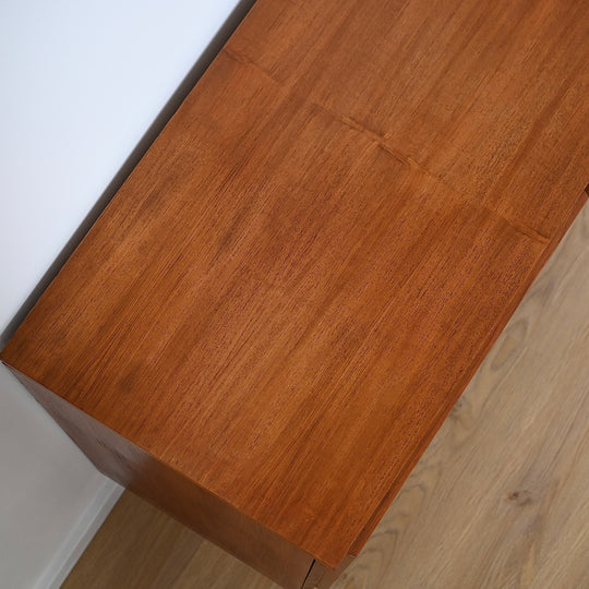 Mid Century Teak Sideboard LP Record Cabinet by Burgess