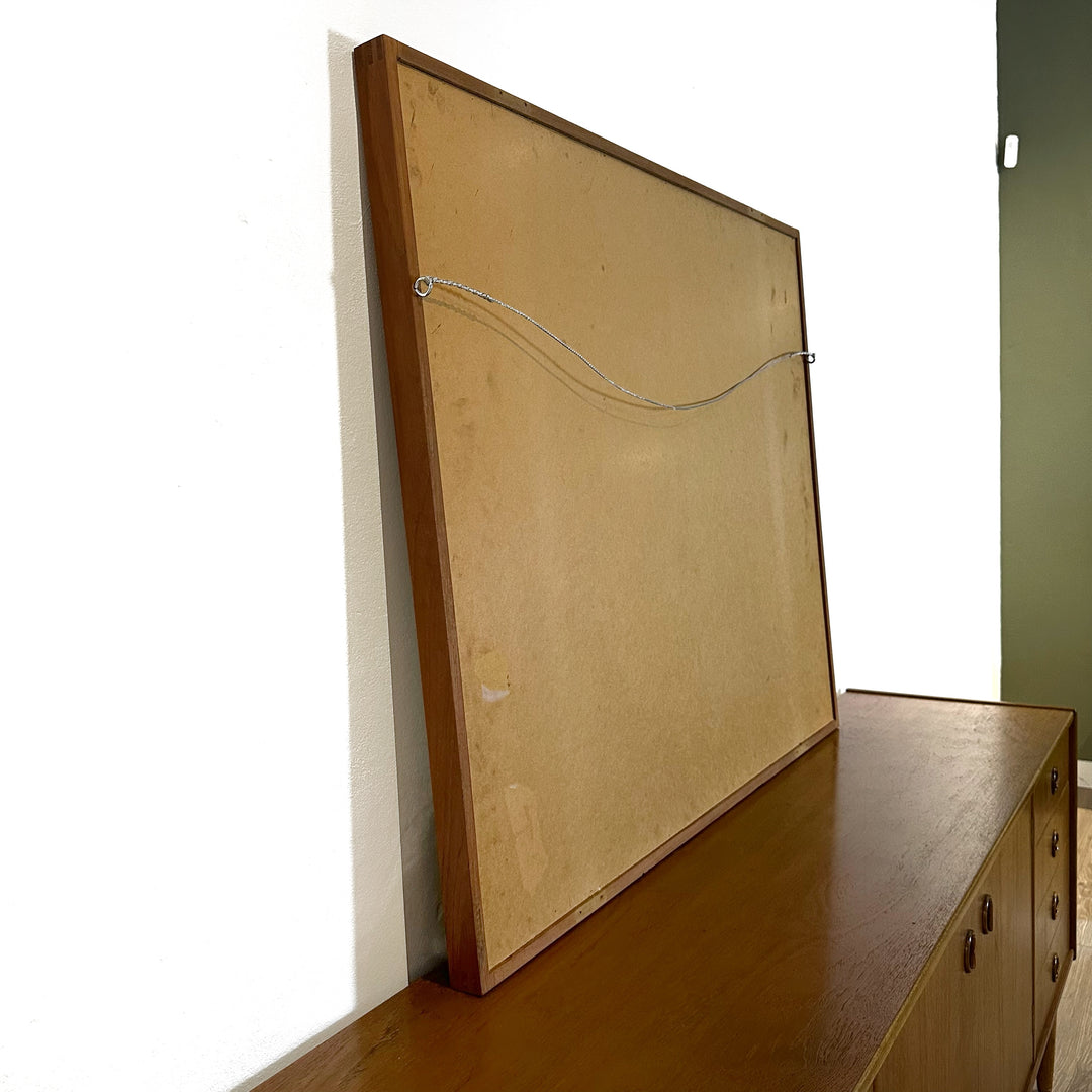 Mid Century Parker Teak Wall or Floor Mirror