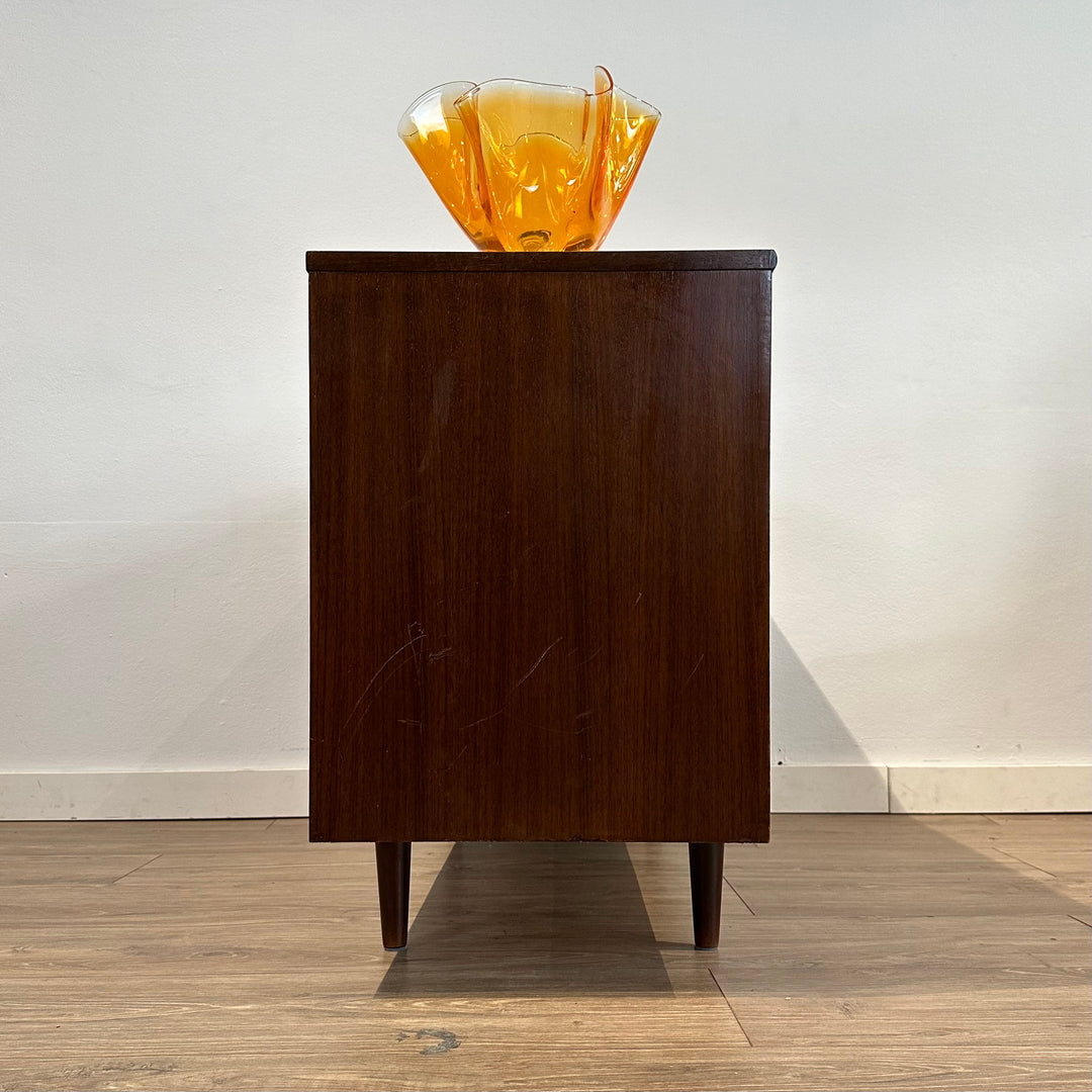 Mid Century Walnut Sideboard LP Record Cabinet by Chiswell