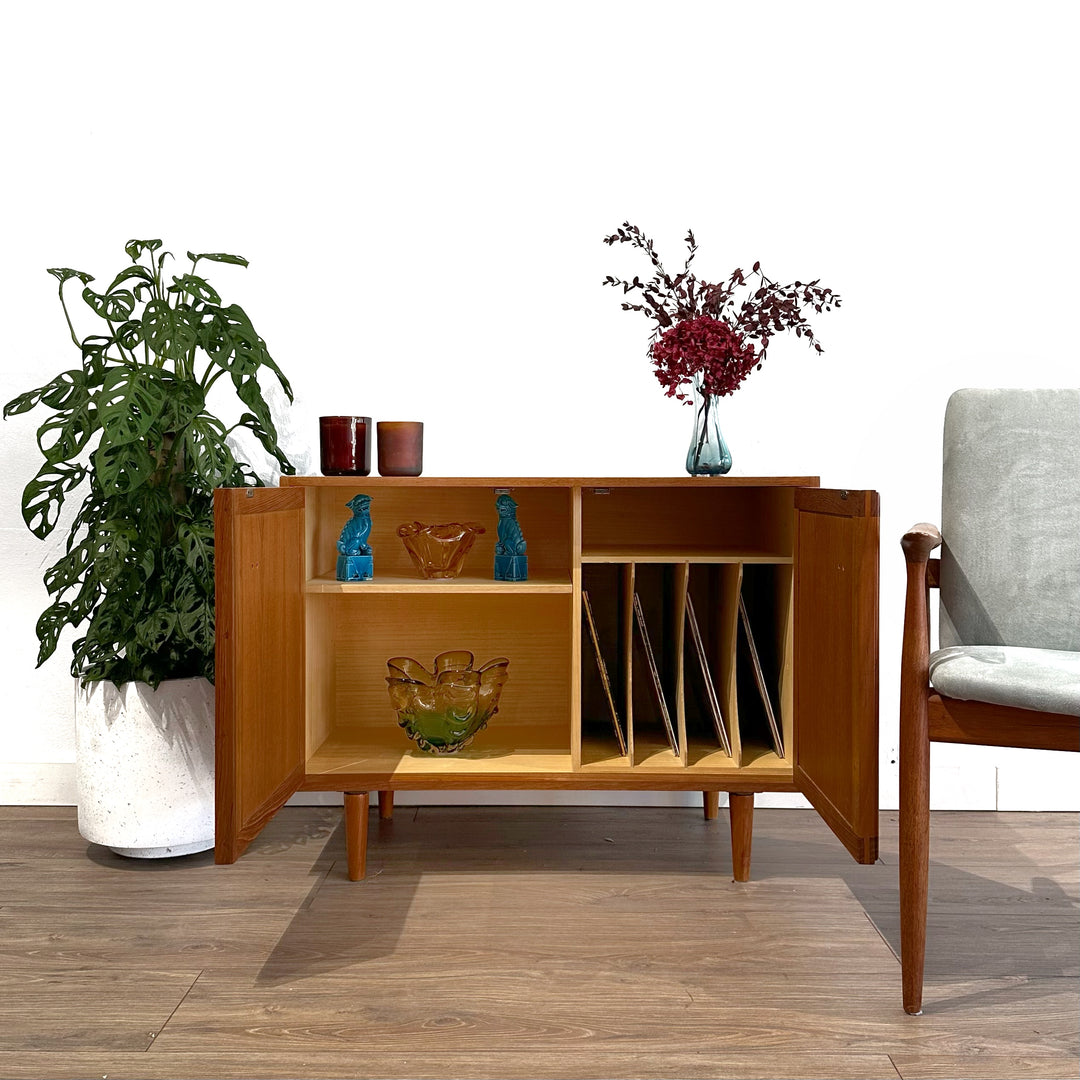 Mid Century Teak Parker Sideboard LP Record Cabinet