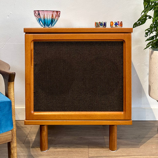 Mid Century Teak Sideboard LP Record Cabinet by Parker