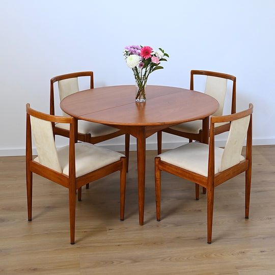 Parker Teak Round Extendable Dining Table