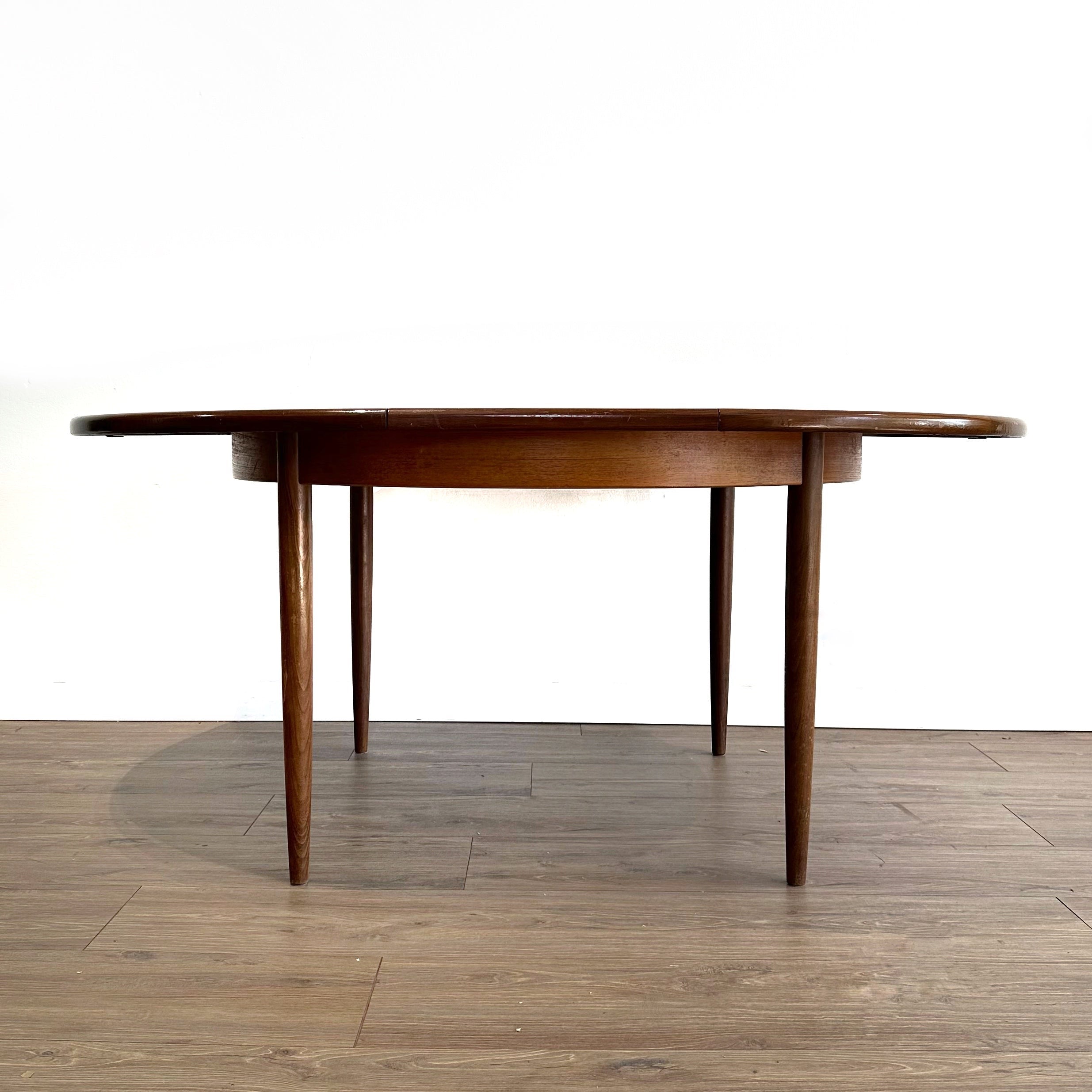 Mid Century Dining Suite G-Plan Round Extension Table and 6