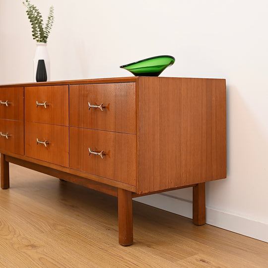 Mid Century Vintage 1960’s Teak Sideboard Dresser Drawers