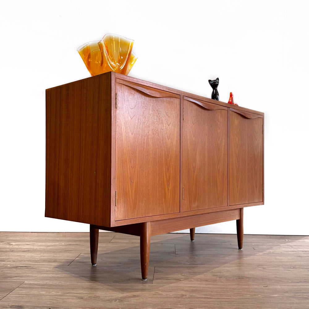 Mid Century Teak Sideboard LP Cabinet Buffet by Chiswell