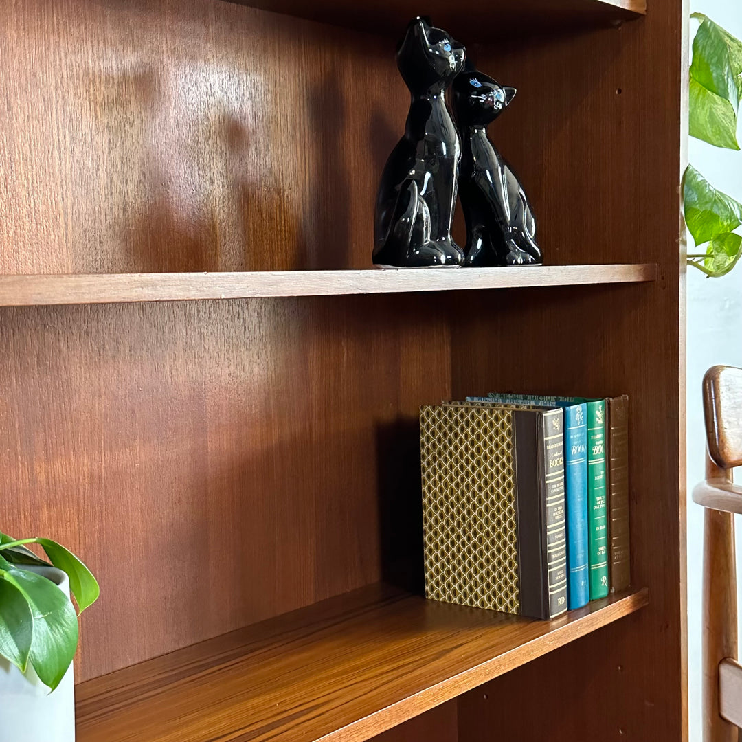 Mid Century Teak Bookshelf Bookcase Storage Shelving by Parker