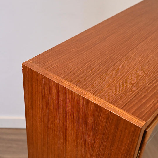 Parker Teak Mid Century Bookshelf Display Cabinet Shelving