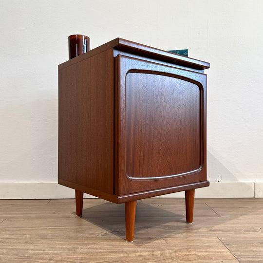 Mid Century Teak Bedside Table or LP Record Cabinet