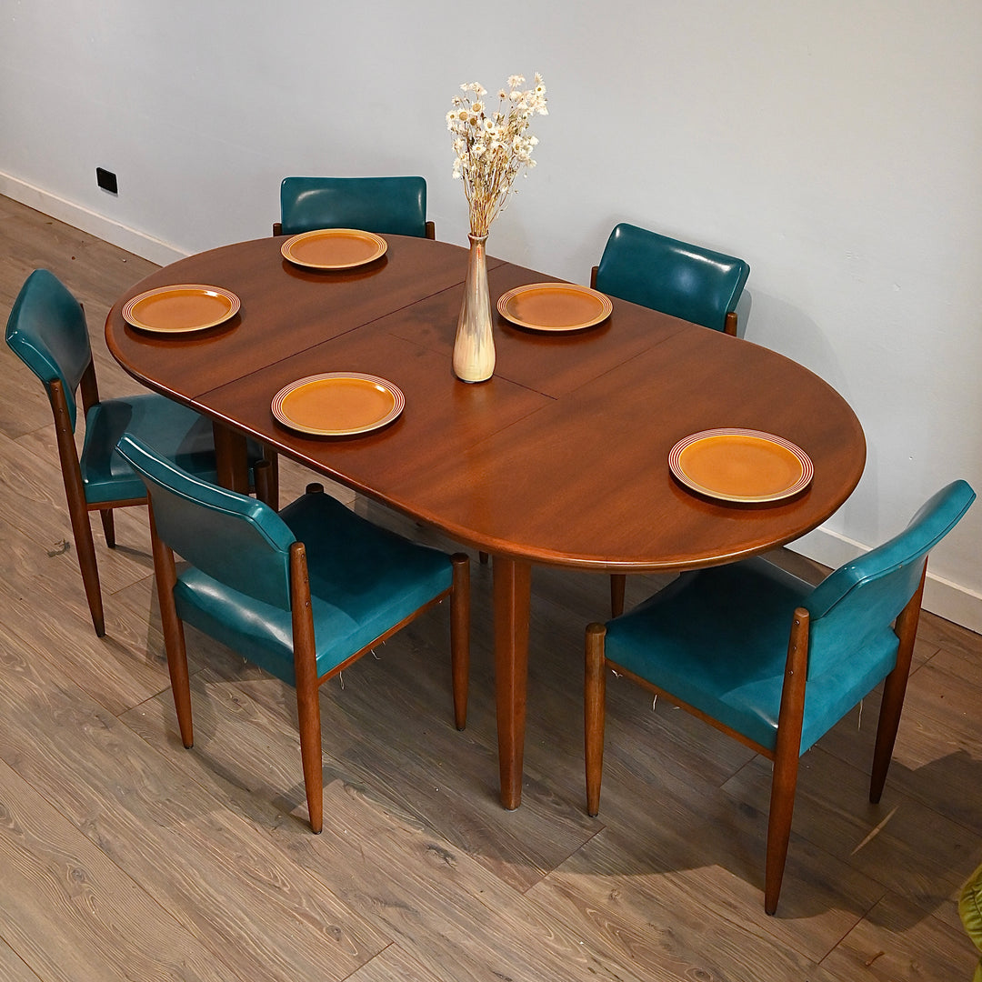 Mid Century Extendable Dining Table by Noblett