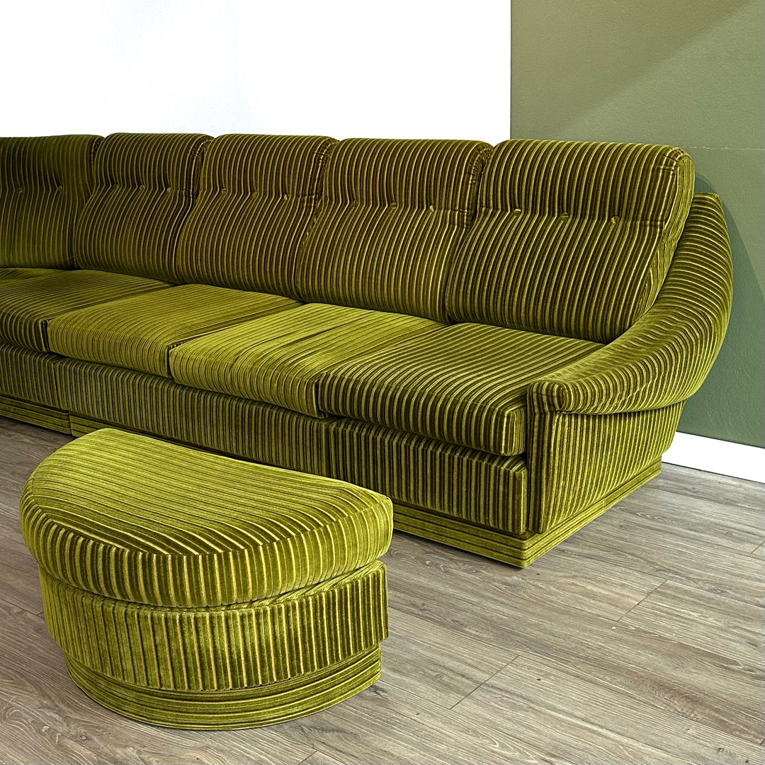 Retro Parker Green Modular Sofa Lounge