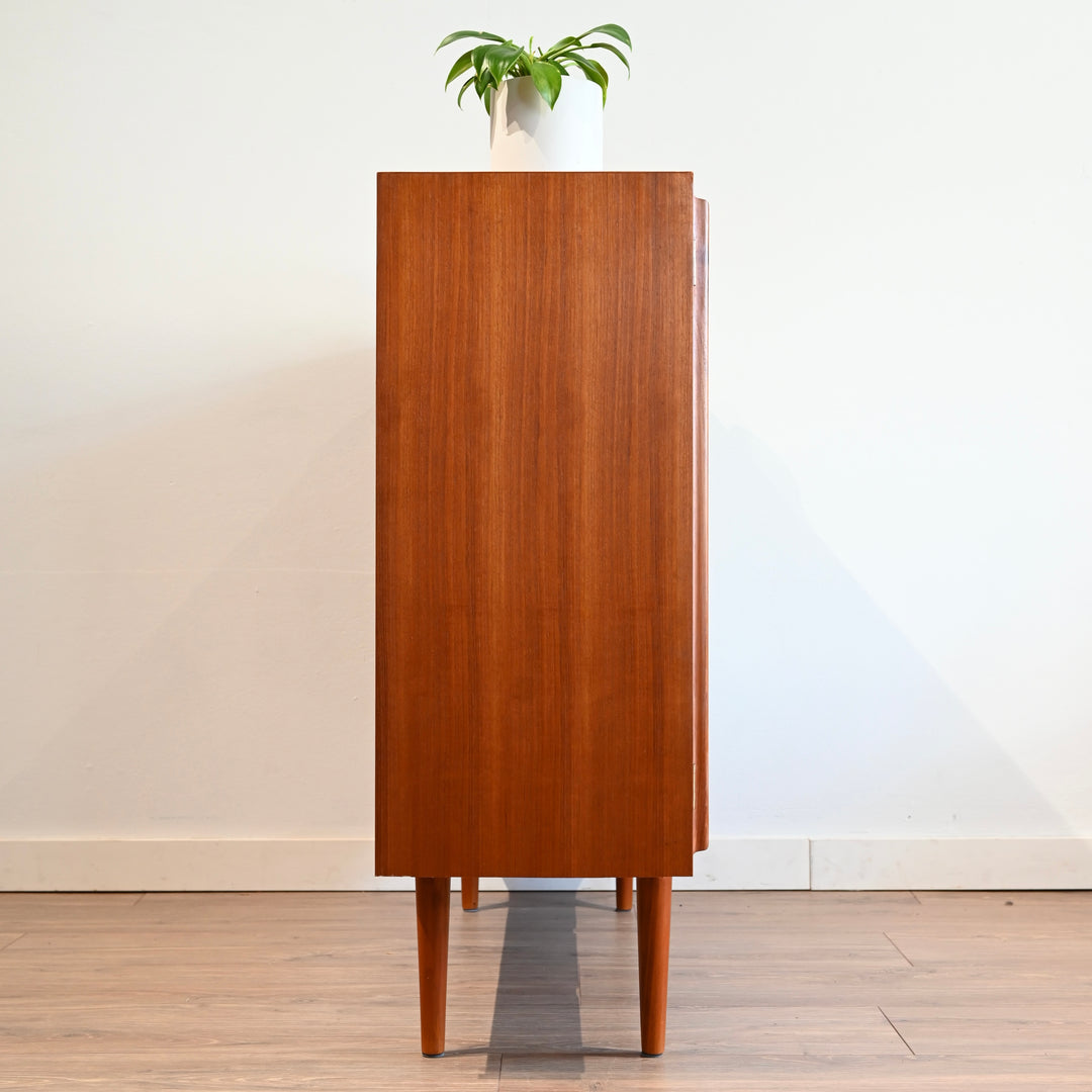 Mid Century Teak Sideboard Display Cabinet by Chiswell