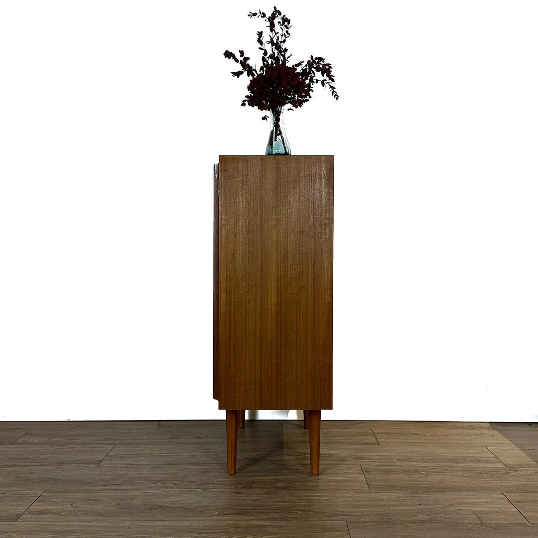 Mid Century Teak Sideboard Display Cabinet by Chiswell