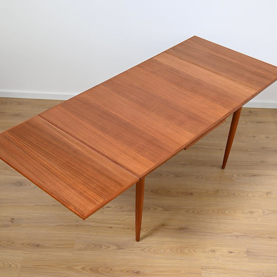 Parker Mid Century Teak Nordic Extendable Dining Table
