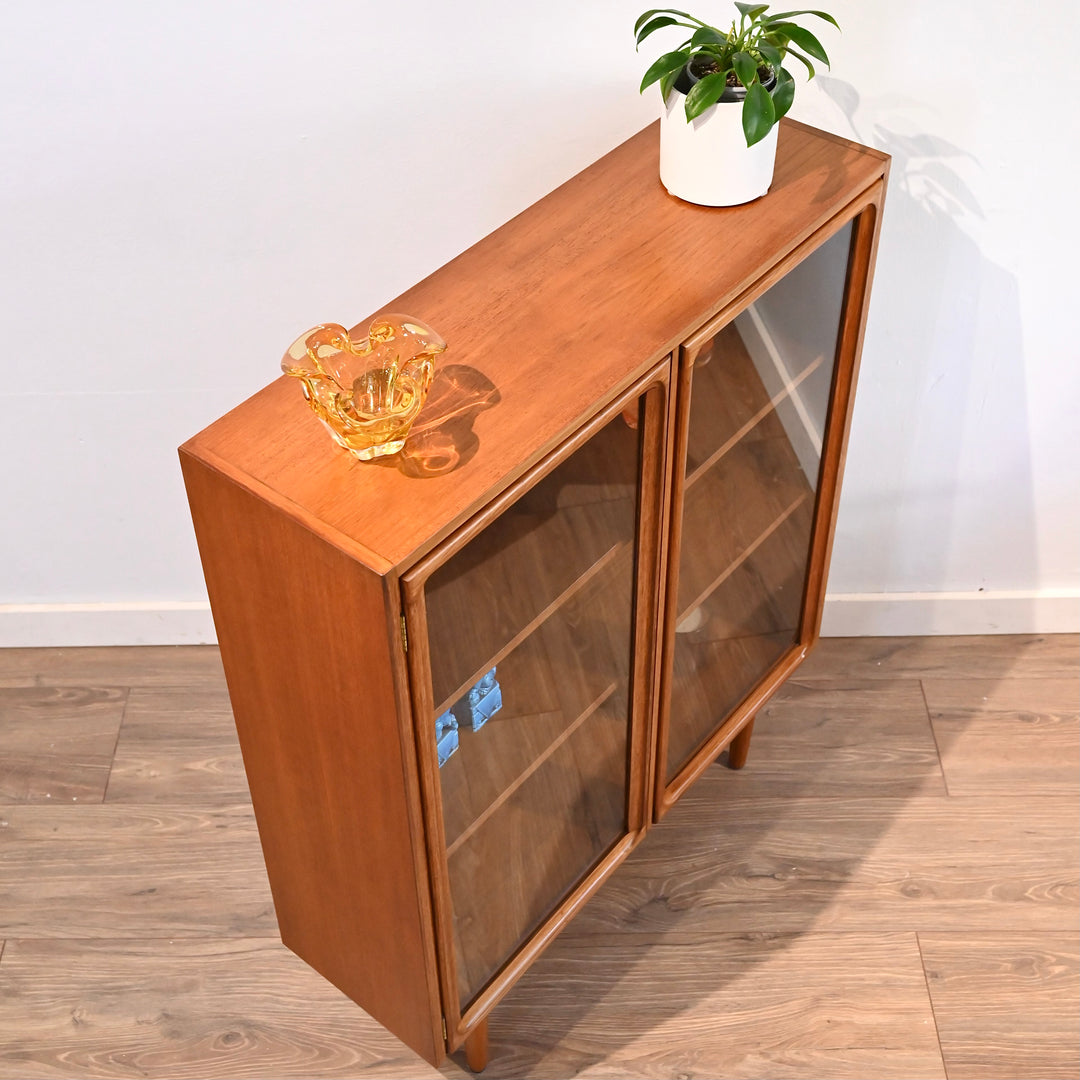 Parker Teak Mid Century Bookshelf Display Cabinet Shelving