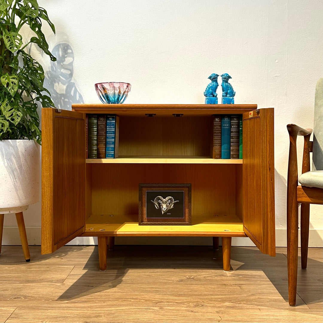 Mid Century Teak Sideboard LP Record Cabinet by Chiswell