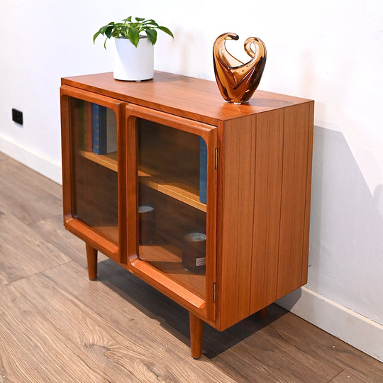 Mid Century Teak Sideboard Display LP Record Cabinet by Chiswell