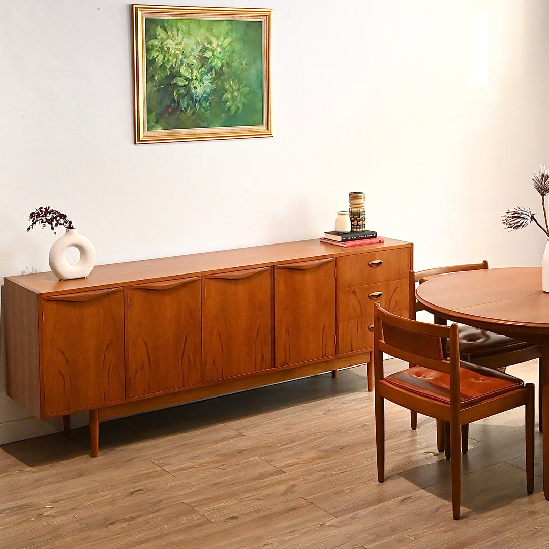 Mid Century Teak Sideboard LP Record Cabinet by Chiswell